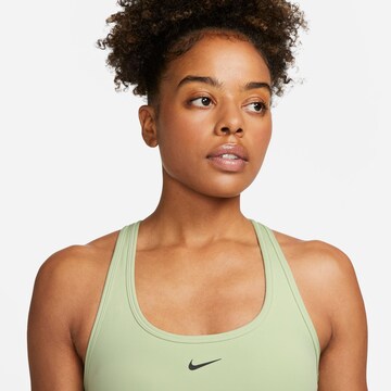 NIKE Bralette Sports Bra 'SWOOSH' in Green