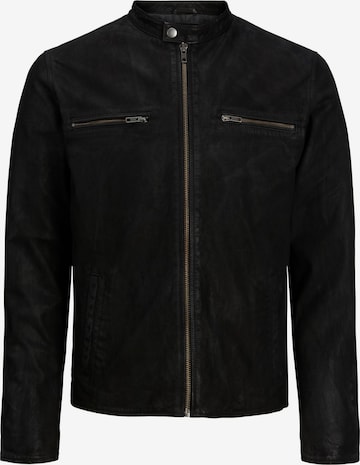 Veste mi-saison 'Alfred' JACK & JONES en noir : devant