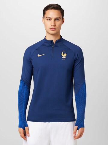 Sweat de sport NIKE en bleu : devant