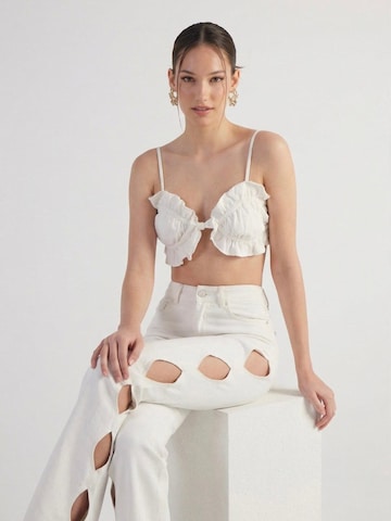 évasé Jean HOLLY LOLLY en blanc
