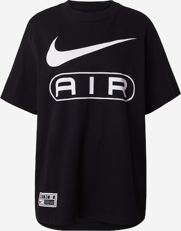 Nike Sportswear Υπερμέγεθες μπλουζάκι 'Air' σε μαύρο: μπροστά