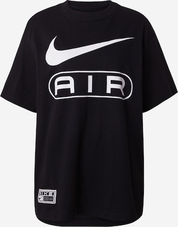 Nike Sportswear - Camiseta talla grande 'Air' en negro: frente