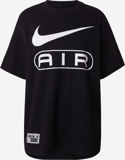 Nike Sportswear Oversized shirt 'Air' in de kleur Zwart / Wit, Productweergave