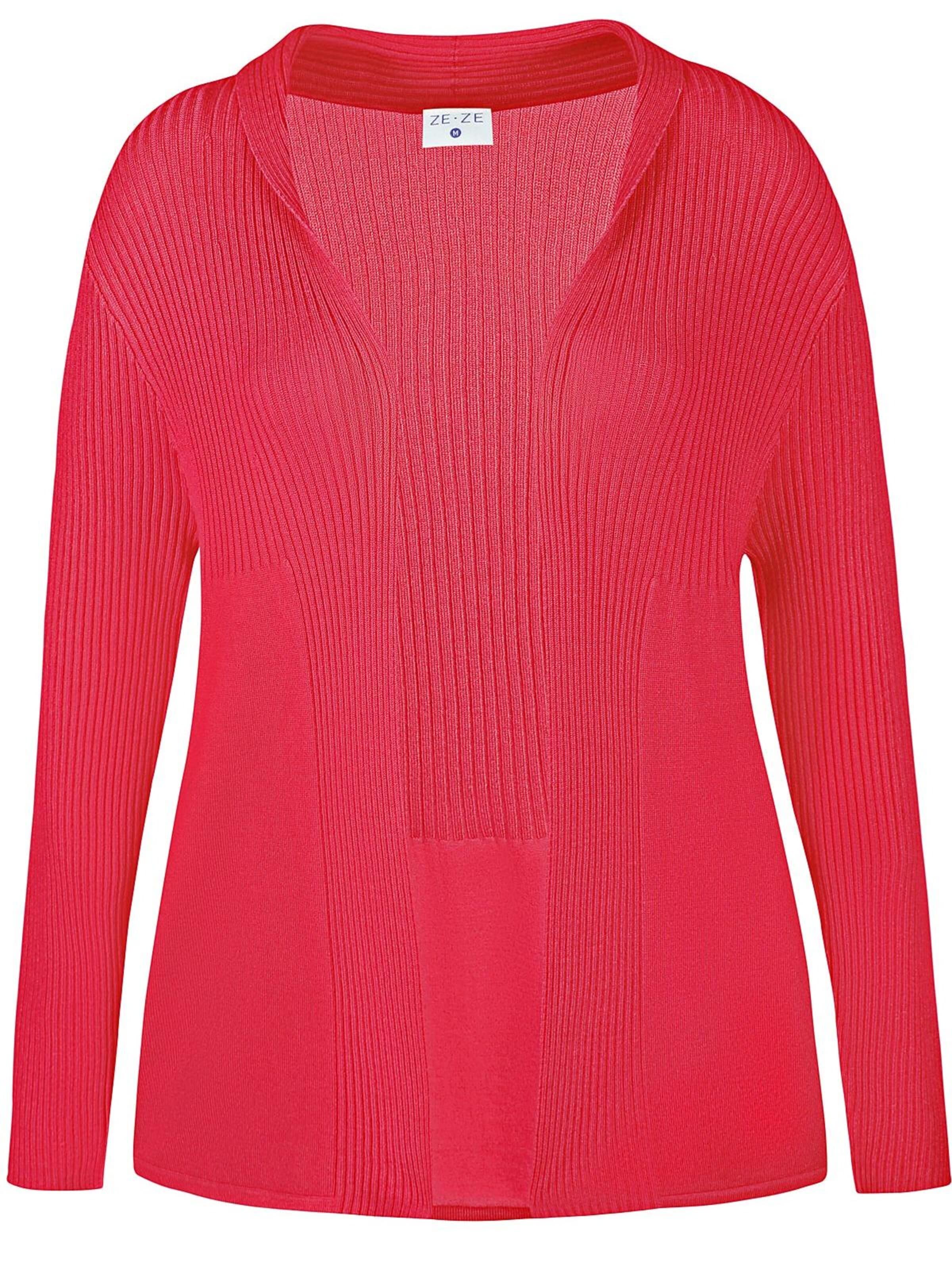 ze-ze Strickjacke 'Florian 723'‌ in Pink: Vorderseite