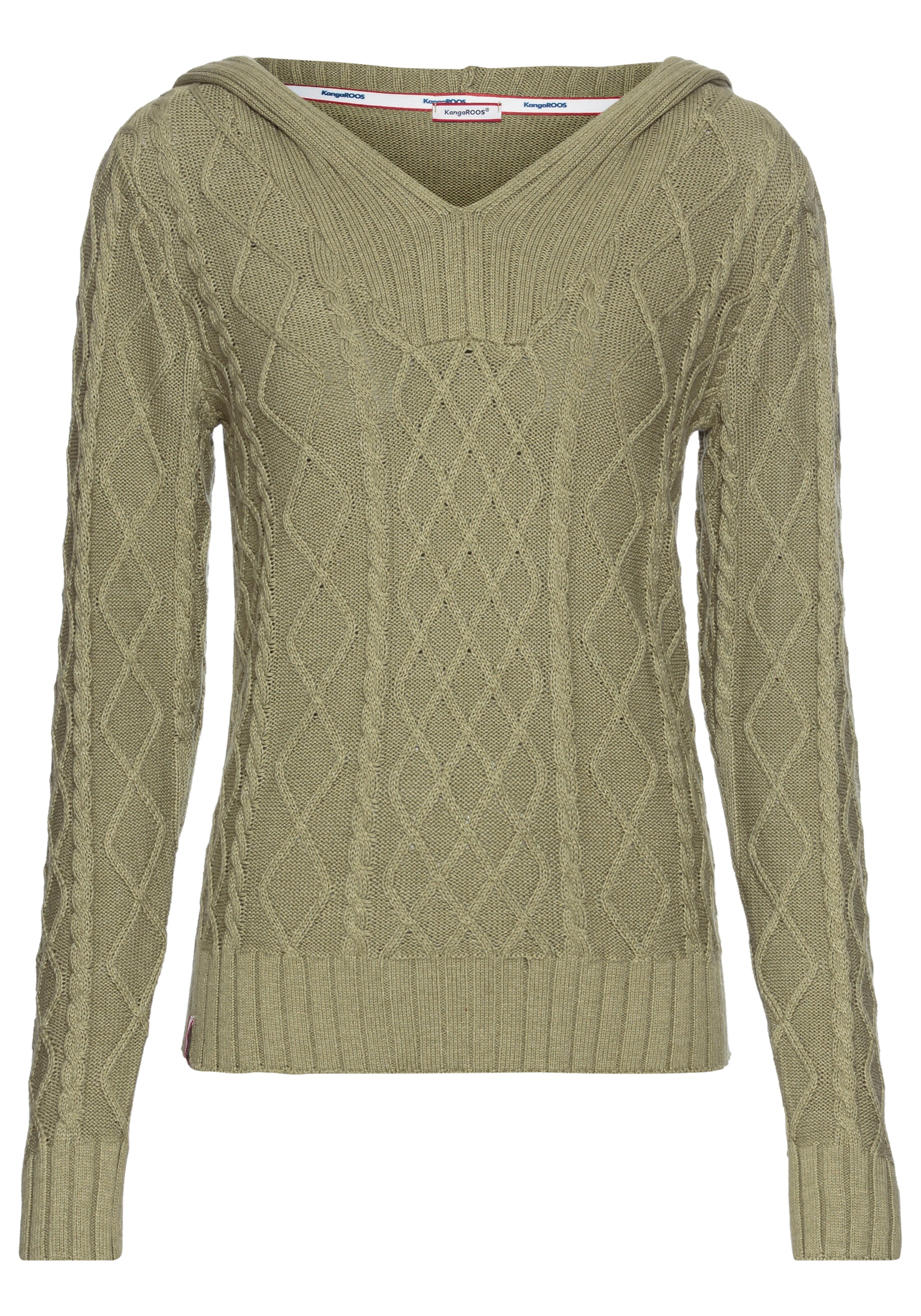 KangaROOS Athletic Sweater in Green: front