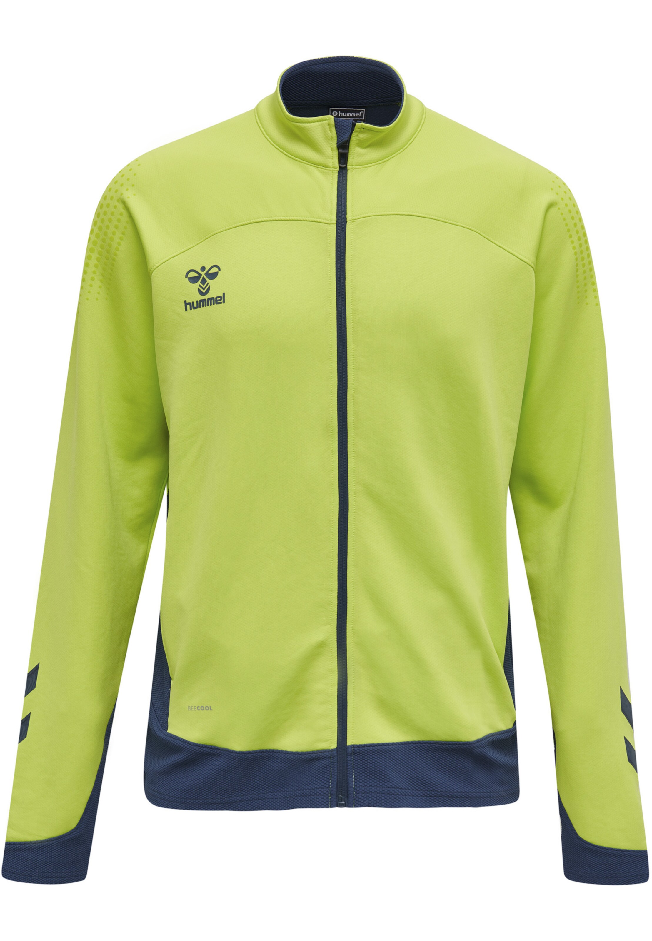 Hummel Sports sweat jacket 'Lead' in Green: front
