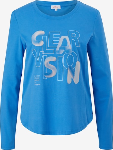 s.Oliver Shirt in Blauw: voorkant