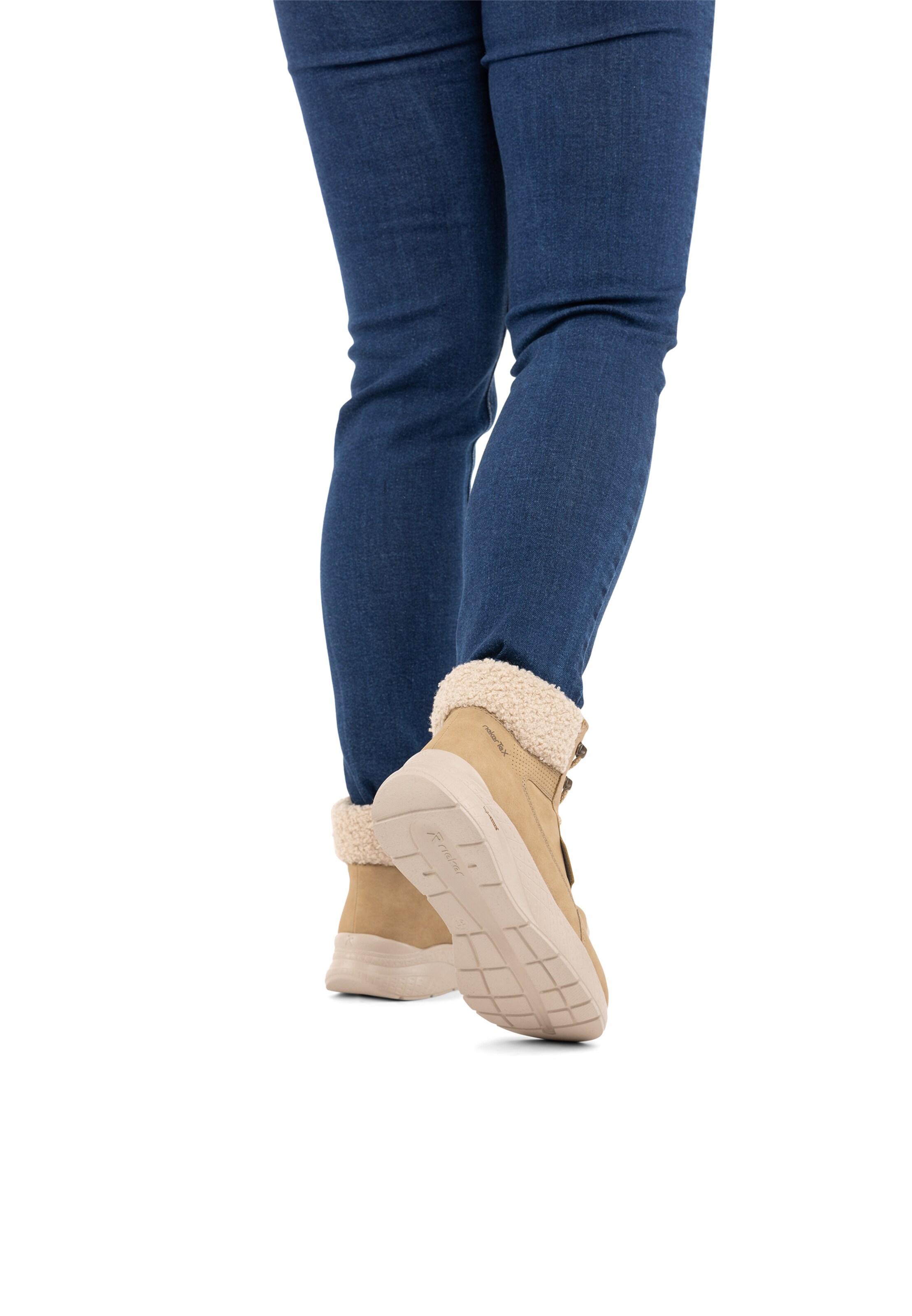 Baskets hautes Rieker en beige