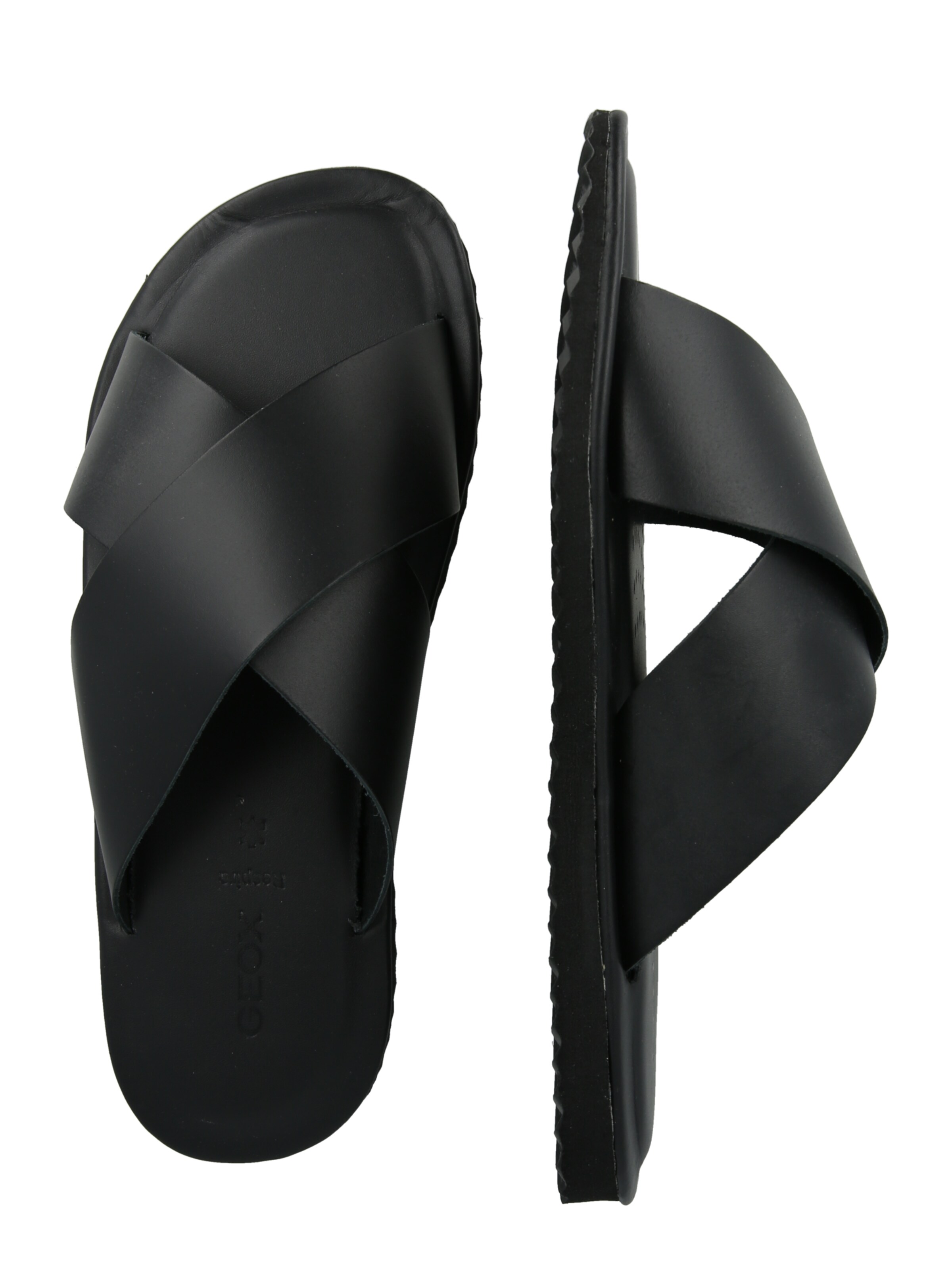 GEOX Klapki 'U ERICE' w kolorze czarny