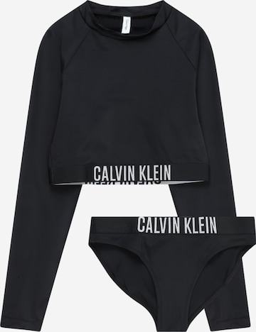 Calvin Klein Swimwear - Bikini en negro: frente