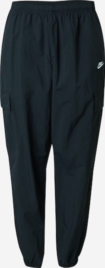 Laisvo stiliaus kelnės 'CLUB' iš Nike Sportswear, spalva – juoda / balkšva, Prekių apžvalga