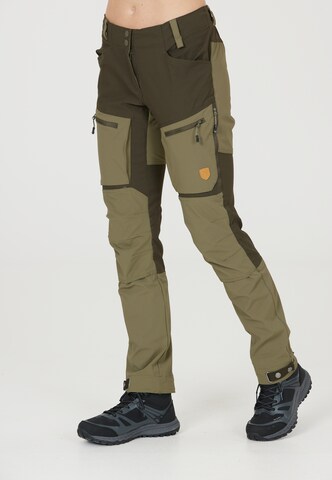 Whistler Regular Workout Pants 'Kodiak' in Green: front