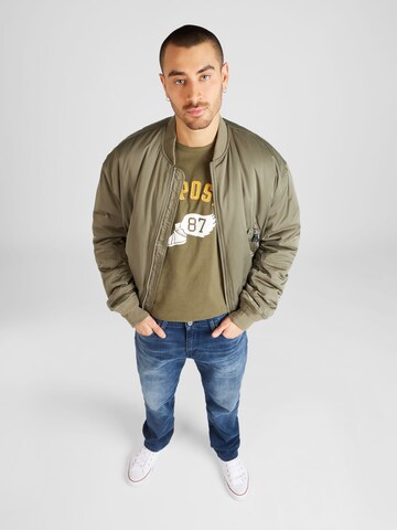 AÉROPOSTALE Shirt 'TRACK 87' in Groen