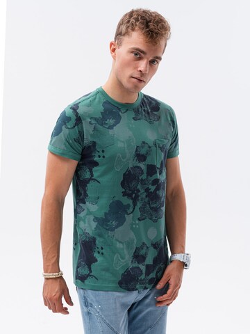 Ombre T-Shirt 'S1377' in Grün