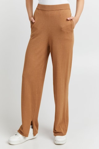 PULZ Jeans Loose fit Pants 'SARA' in Brown: front