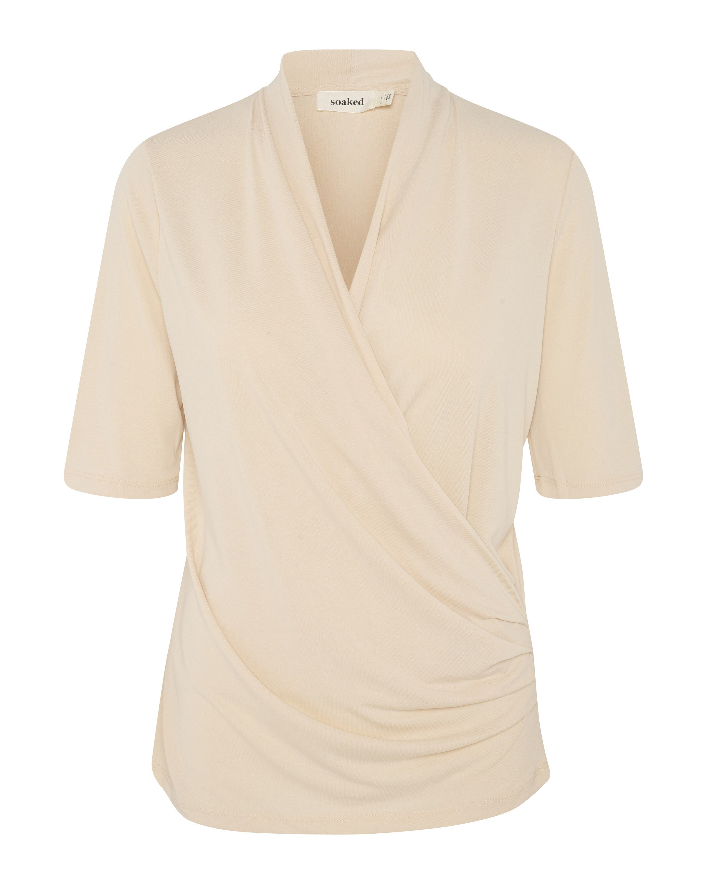 SOAKED IN LUXURY Bluse 'Columbine' i beige: forside