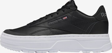 Reebok Platform trainers ' Club C Double GEO' in Black: front