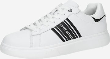 Pepe Jeans Nizke superge 'EATON STREET' | bela barva: sprednja stran