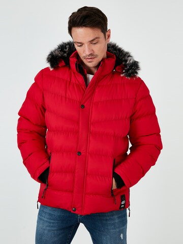 Buratti Winter Coat 'Buratti' in Red: front