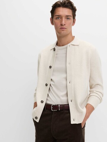 Marks & Spencer Gebreid vest in Beige: voorkant