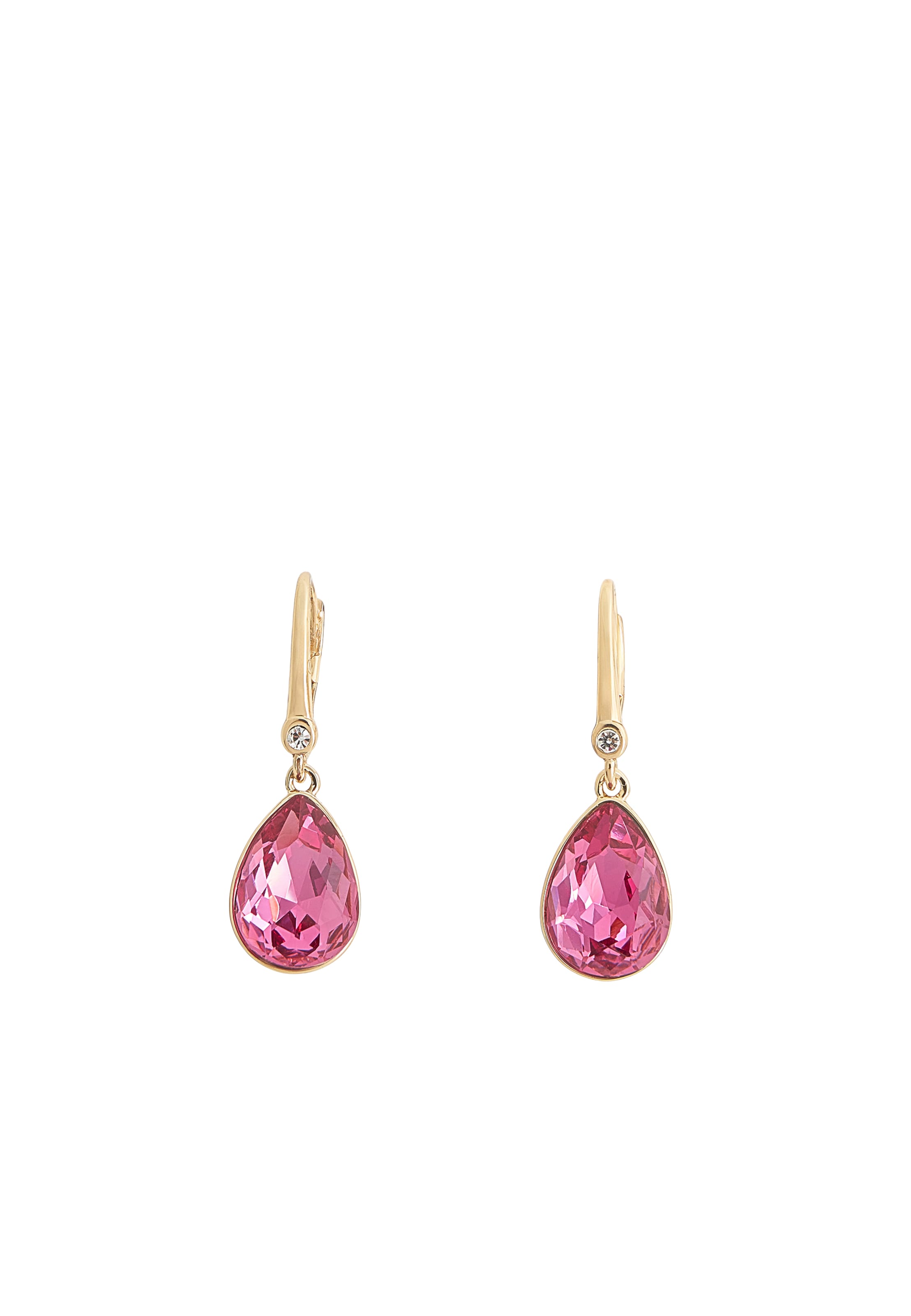 Boucles d'oreilles DKNY en or : devant