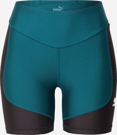 Sportinės kelnės 'Fit Eversculpt 5" Tight Short' iš PUMA, spalva – smaragdinė spalva / juoda / balta, Prekių apžvalga