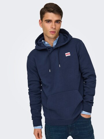 Sweat-shirt 'ONSDawson' Only & Sons en bleu