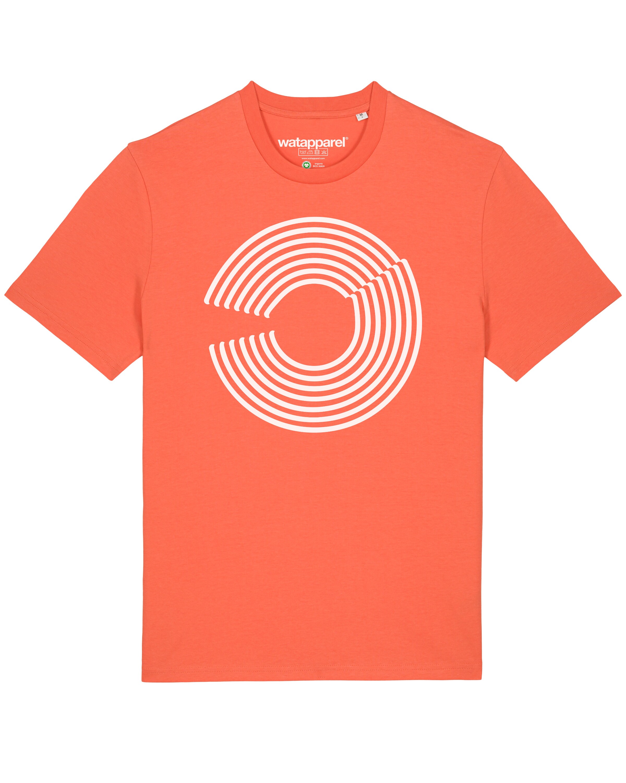 Maglietta &#x27; Abstract 01 &#x27; di Watapparel in arancione: frontale