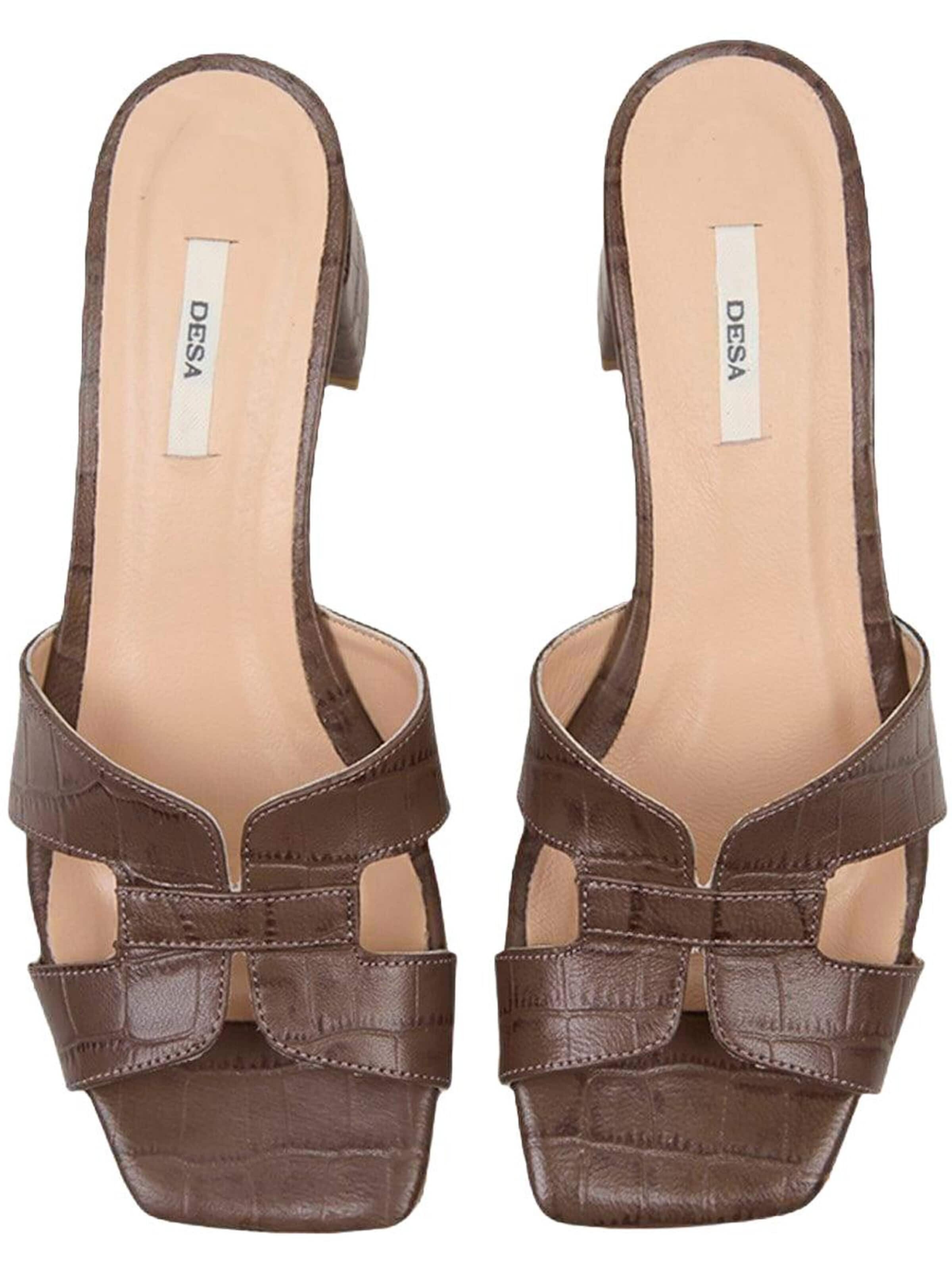 Mule 'Pantoletten mit Absatz' Desa en marron