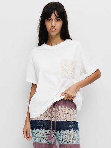 Maglietta di Pull&Bear in bianco: frontale