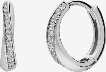 Lucardi Earrings 'Klassisch' in Silver: front