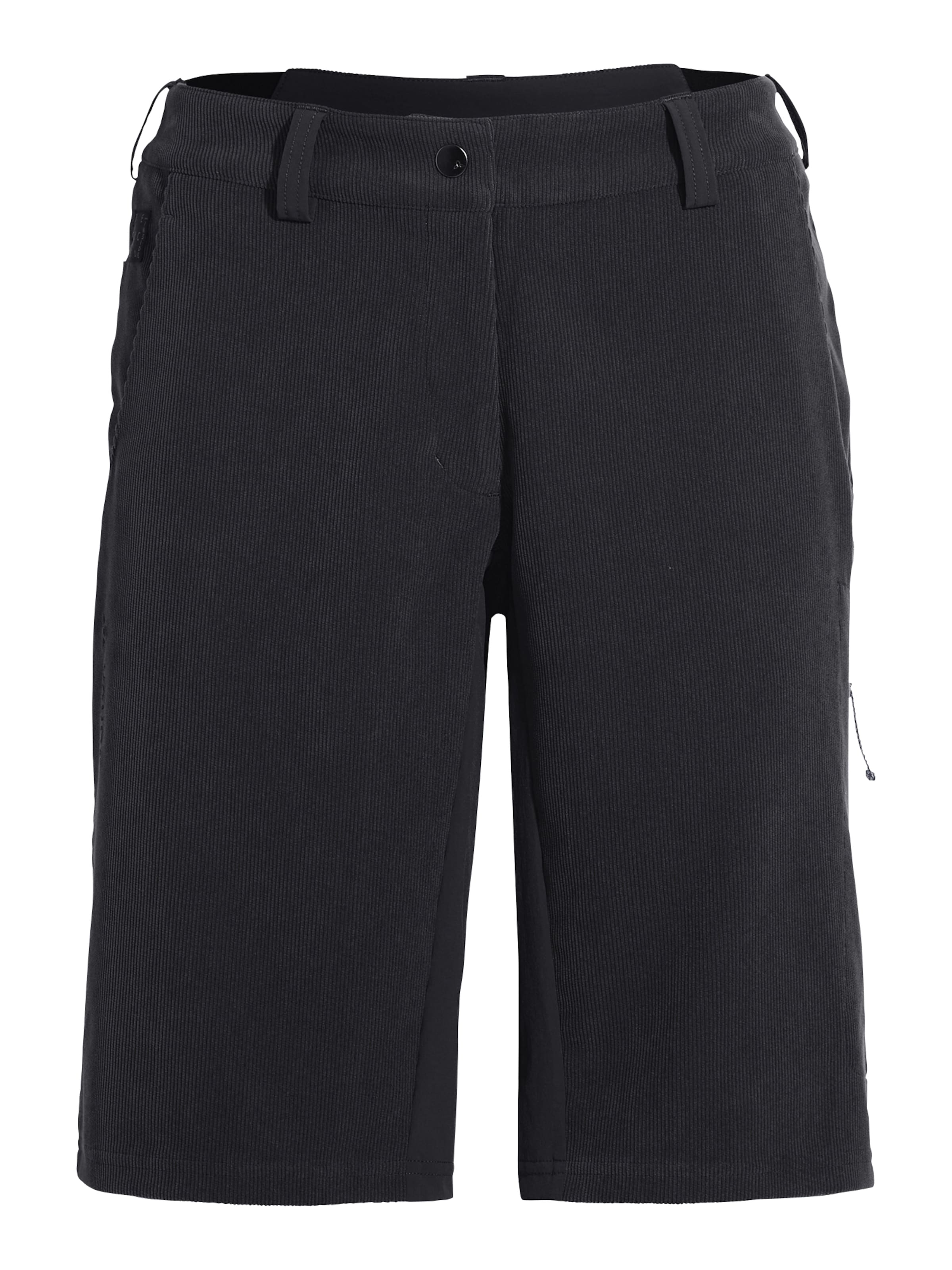 VAUDE Regular Outdoorbroek 'Loamer' in Zwart: voorkant