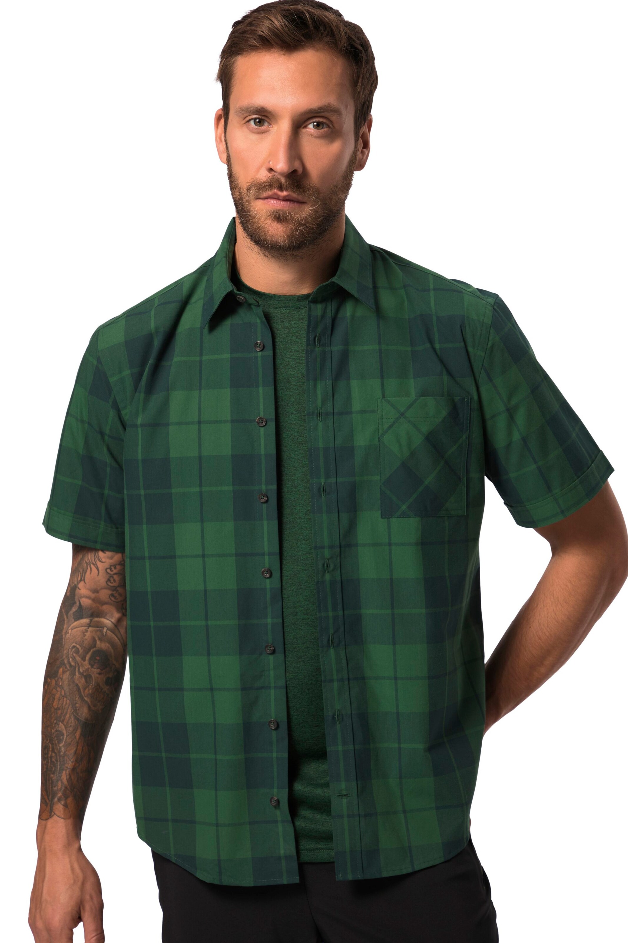 JAY-PI Regular Fit Hemd in Grün: Vorderseite