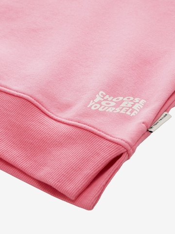 TOM TAILOR - Sweatshirt em rosa