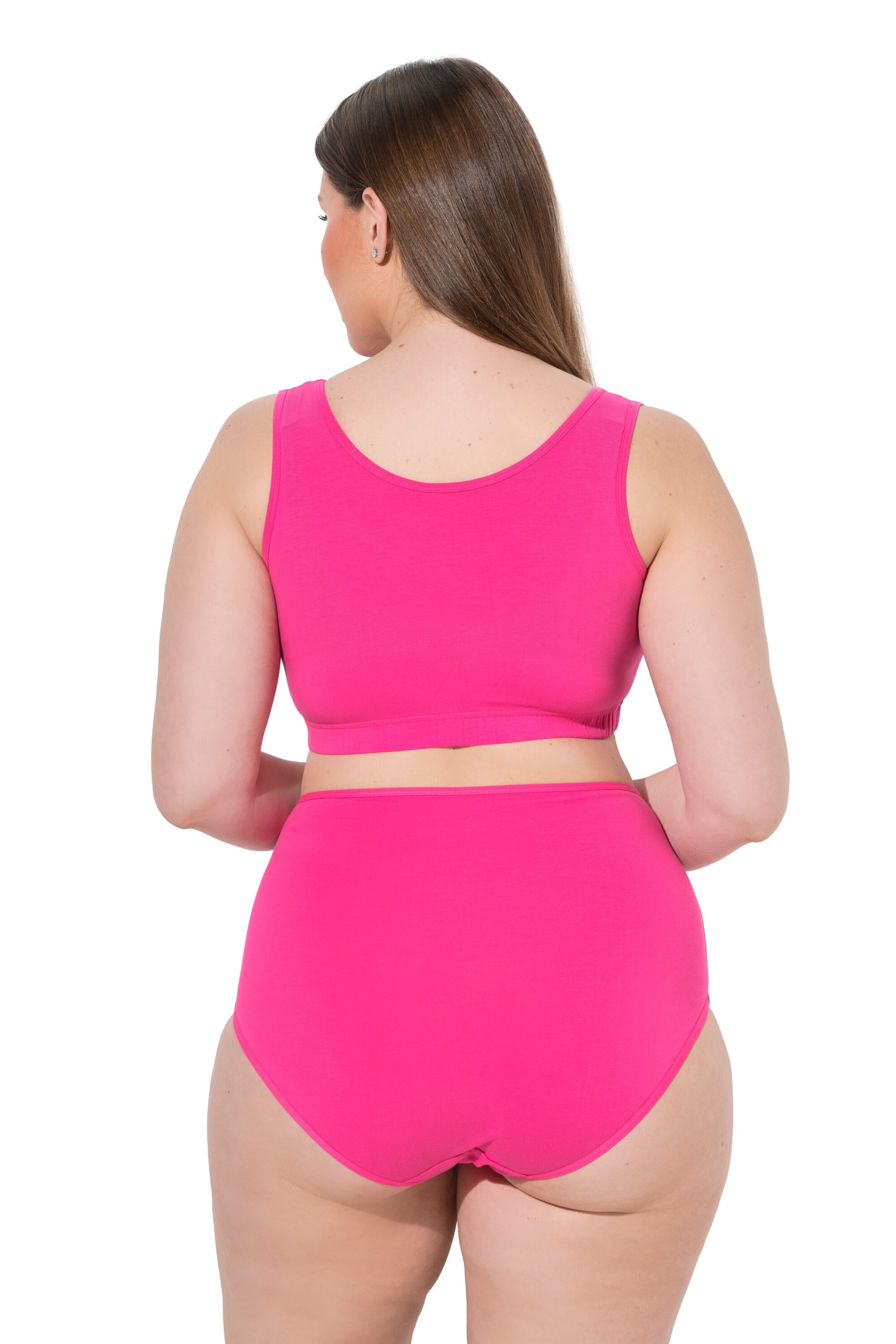 Ulla Popken Bandeau Bra in Pink