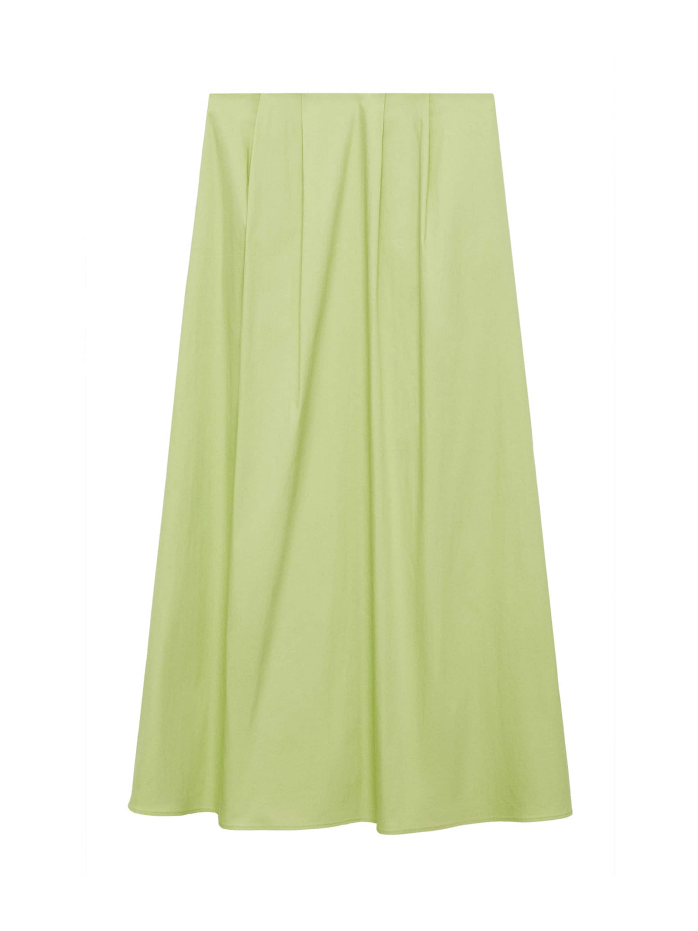 MANGO Rok 'Creta' in Groen: voorkant