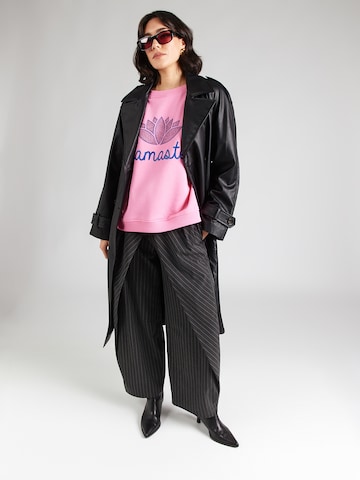Sweat-shirt 'Namaste' miss goodlife en rose