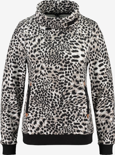 Key Largo Sweatshirt 'PEPPER' in light brown / greige / black / white, Item view