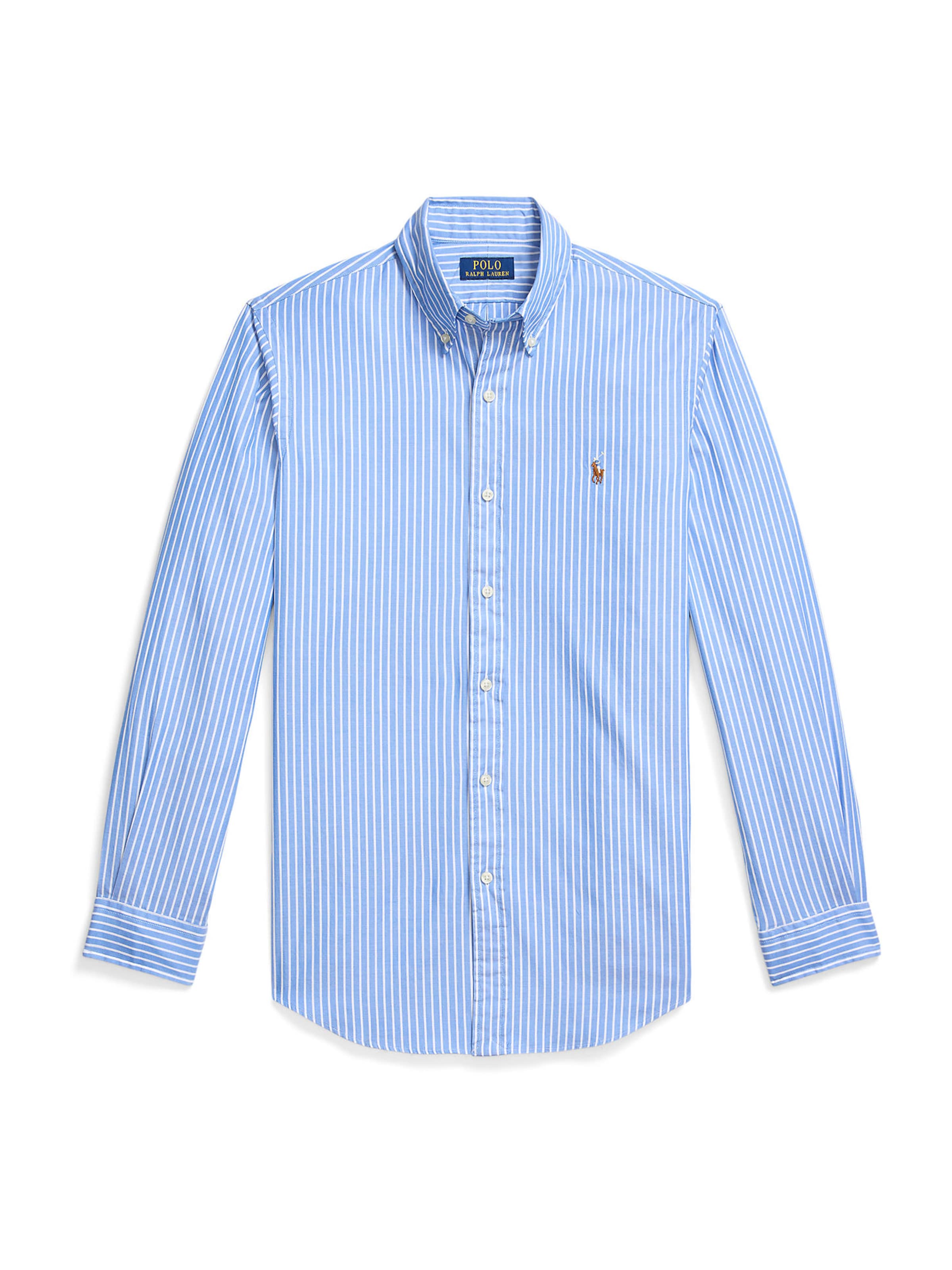 Polo Ralph Lauren Слим Рубашка в Синий: спереди