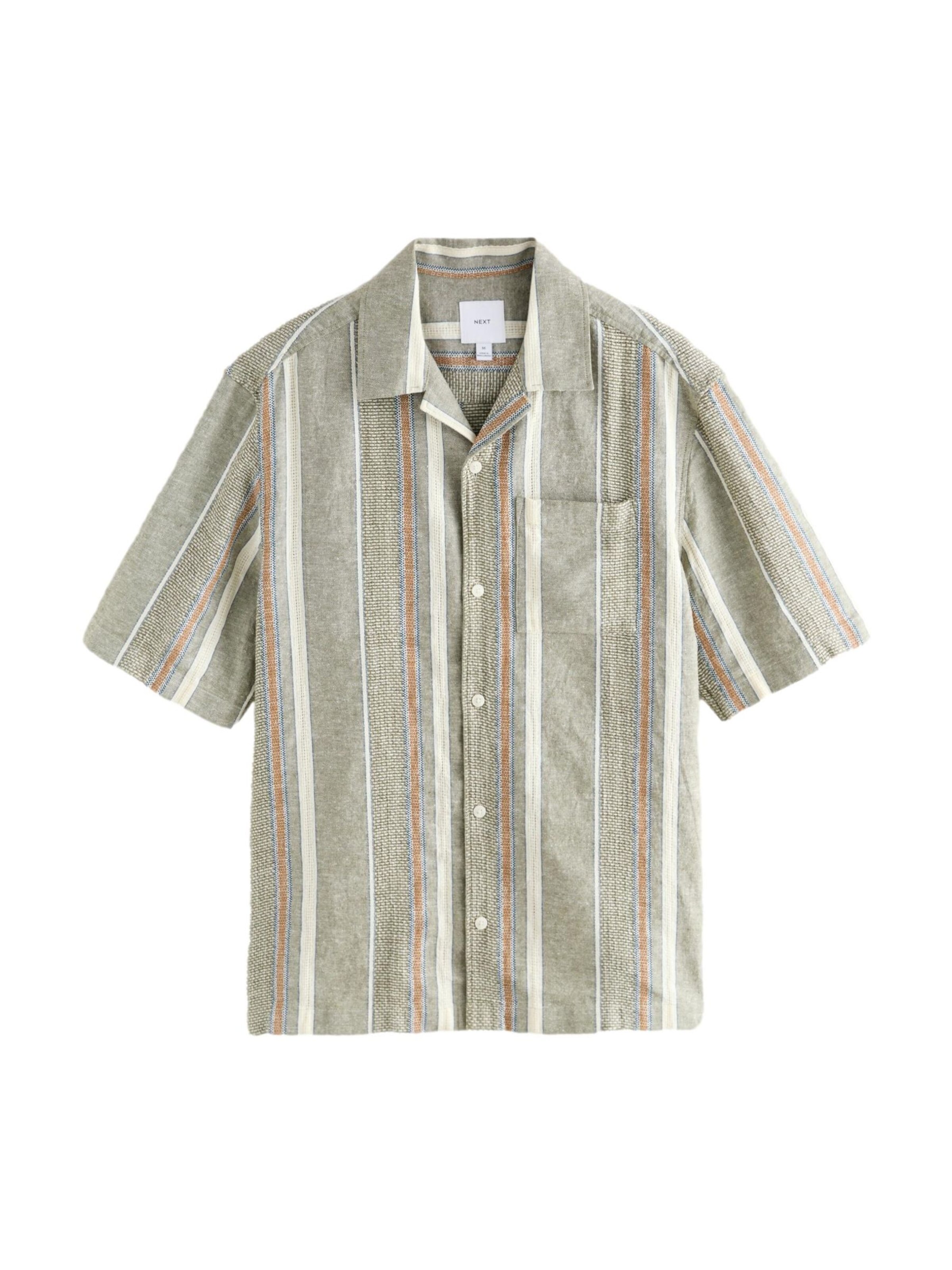 Next Regular Fit Hemd in Grün: Vorderseite