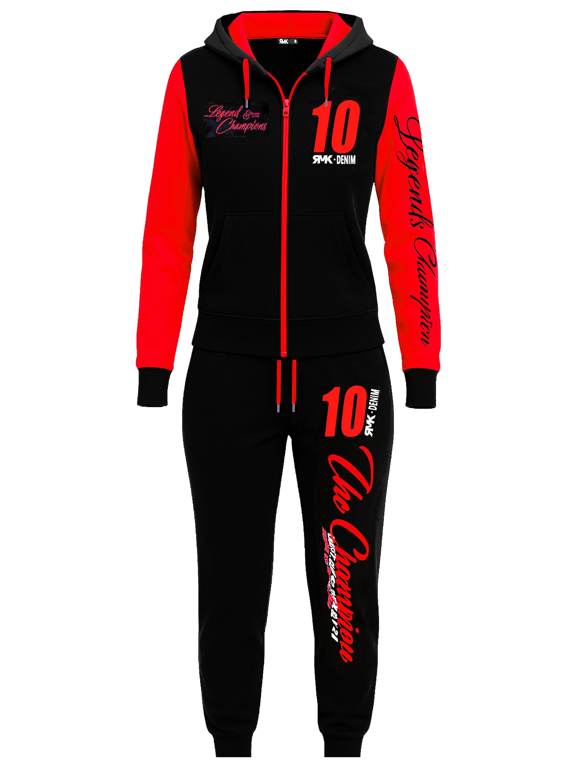 RMK Sports Suit 'Champions' in Red: front