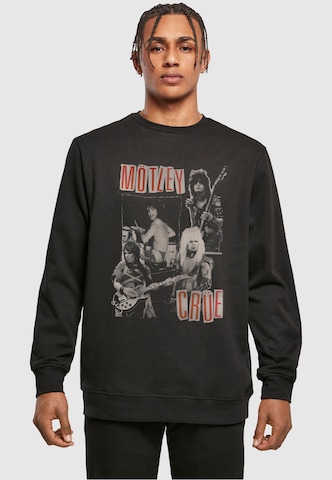Merchcode Sweatshirt 'Motley Crue - Vintage Punk' in Zwart: voorkant