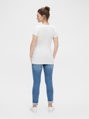 MAMALICIOUS - Camisa 'Camomile' em branco