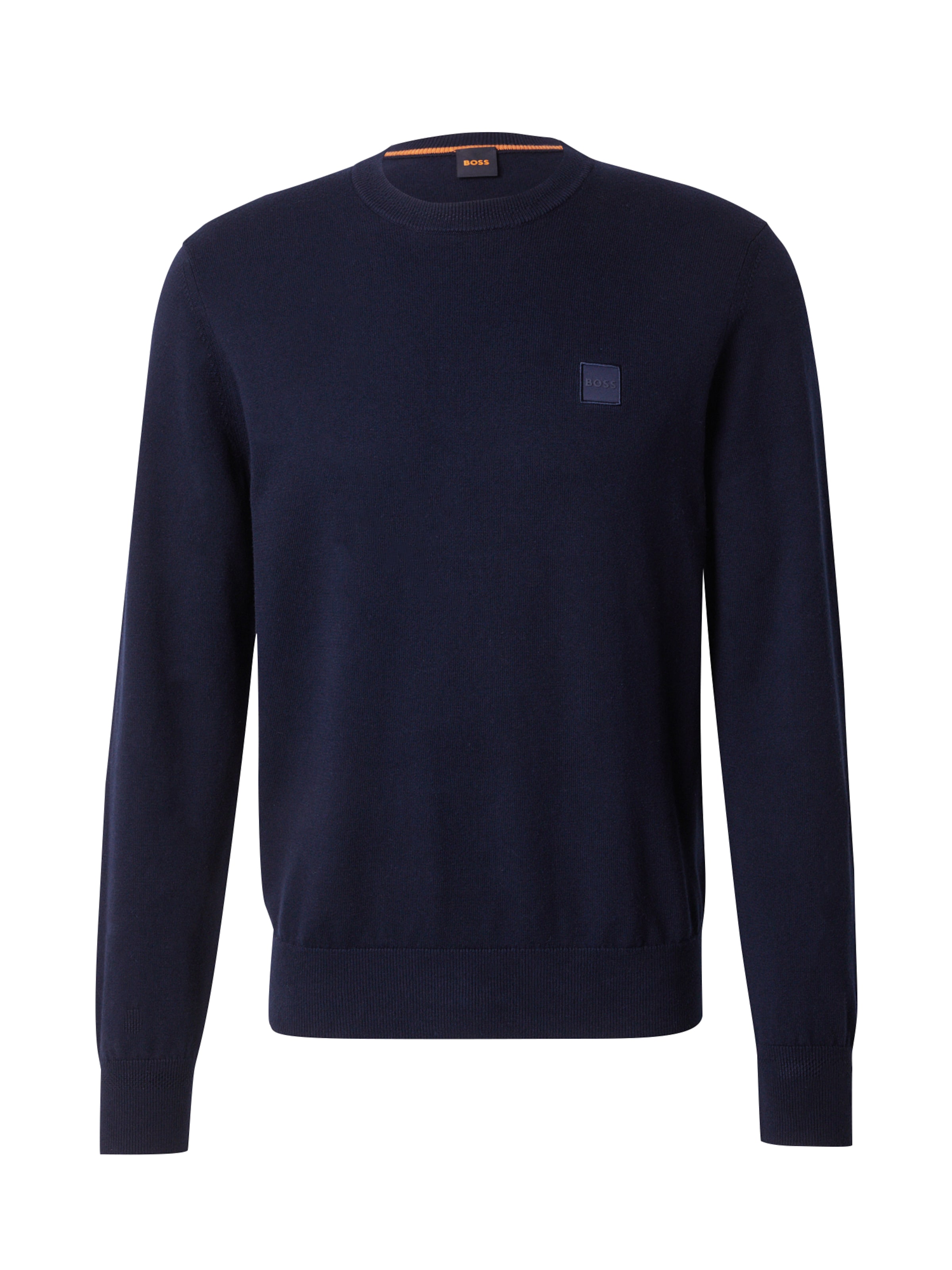 Pulover 'Kanovano_S' de la BOSS pe albastru: față