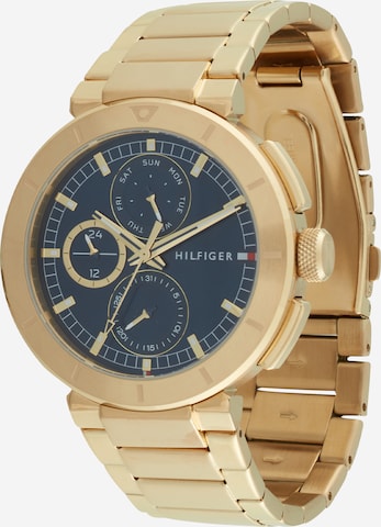 TOMMY HILFIGER Analog klocka 'LORENZO' i guld: framsida