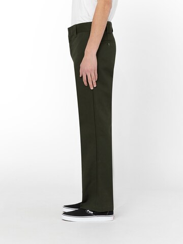 Regular Pantalon à plis DICKIES en vert