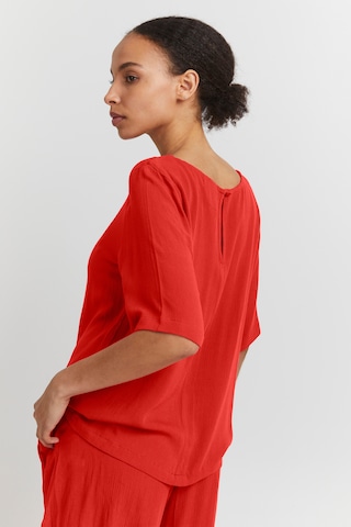 ICHI Blouse 'IHMARRAKECH' in Rood