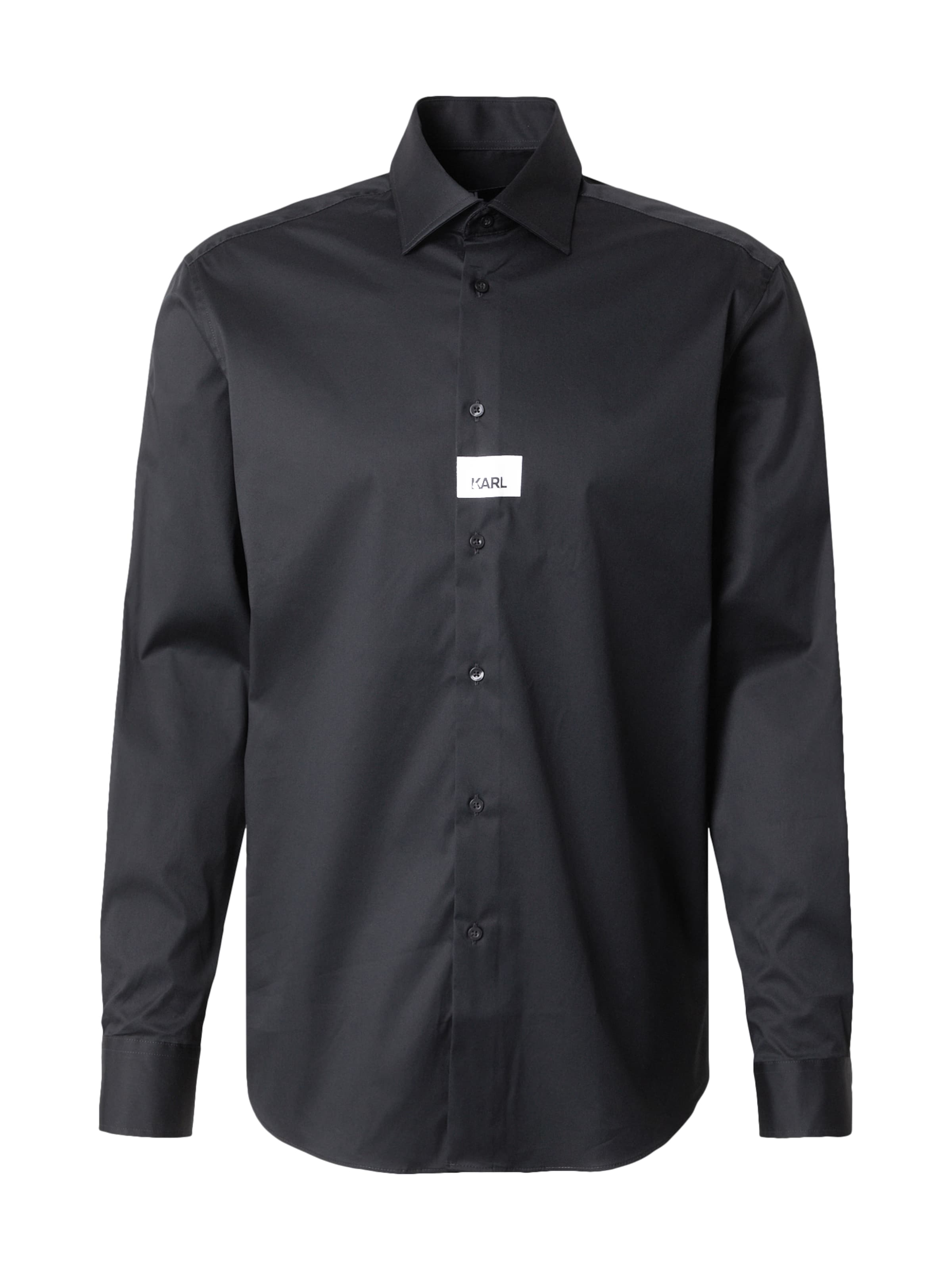 Regular fit Camicia di Karl Lagerfeld in nero: frontale