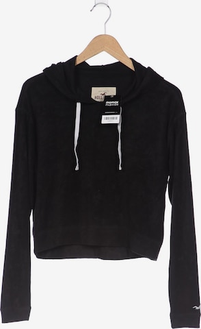 HOLLISTER Sweatshirt & Zip-Up Hoodie in S in Black: front