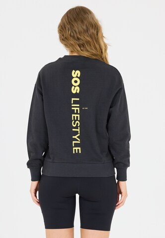 SOS Sweatshirt 'Bovec' in Schwarz